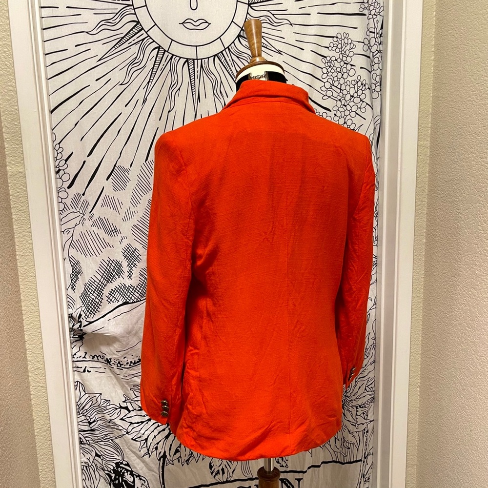 🌈 Wonderful Vintage pop Orange blazer - Picture 7 of 11